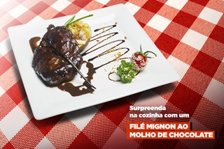 Um verdadeiro Filé ao Molho de Chocolate