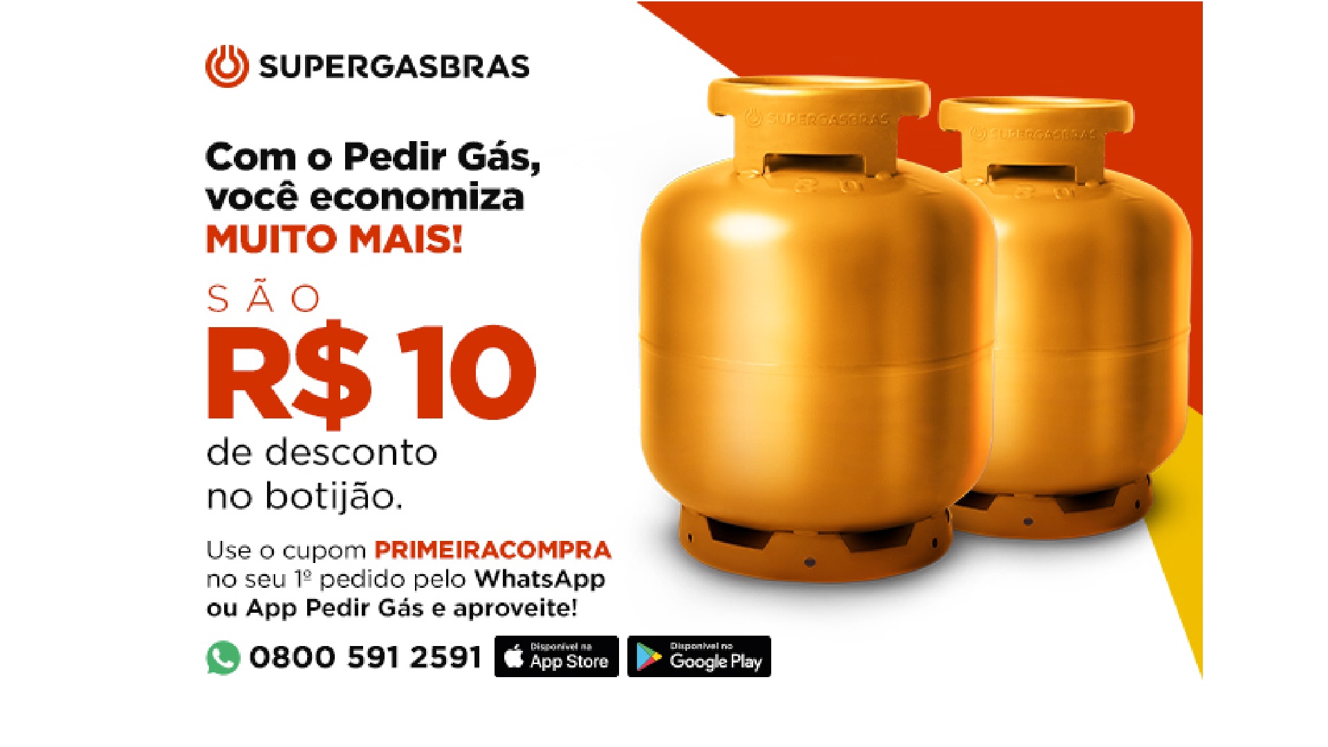 Aproveite as promoções de julho do app Pedir Gás da Supergasbras!