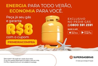 Confira as promoções de fevereiro do app Pedir Gás da Supergasbras