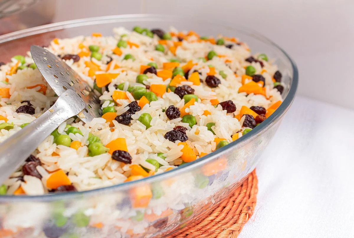 Receita de arroz a grega